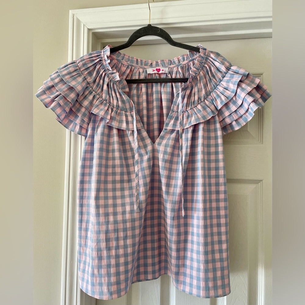 Buddy Love Ruffle Top Large